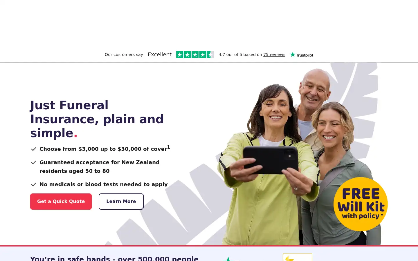 Screenshot of justinsurance.co.nz