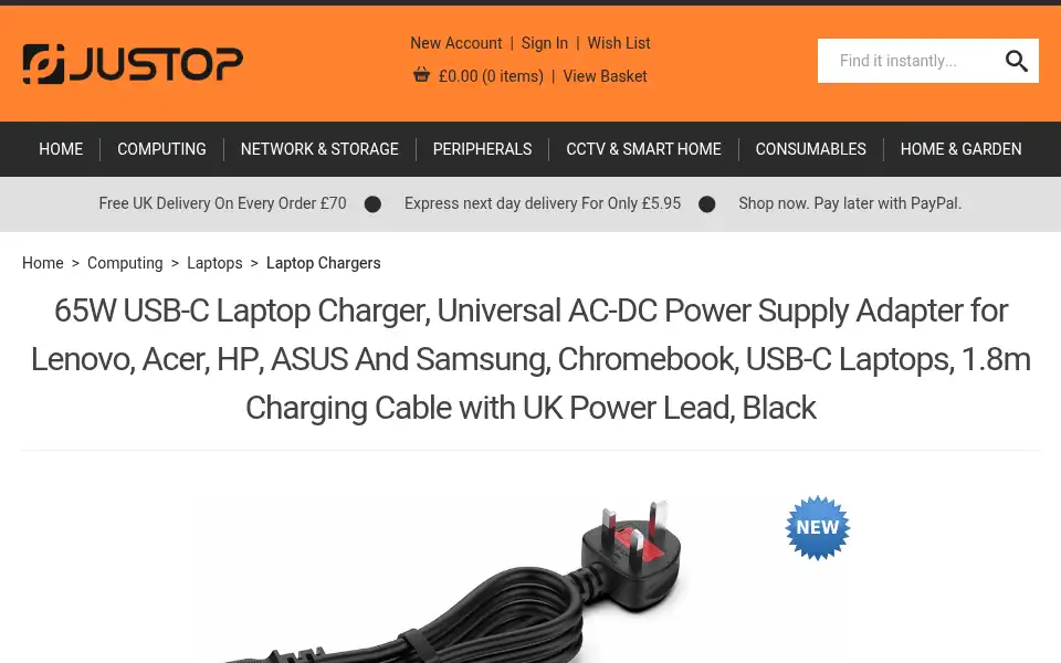 Screenshot of justop.com