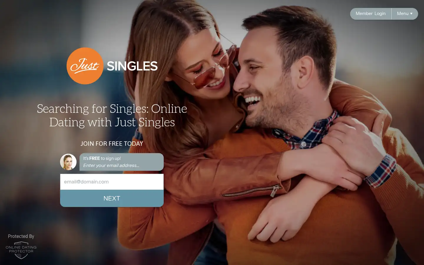 Screenshot of justsingles.com