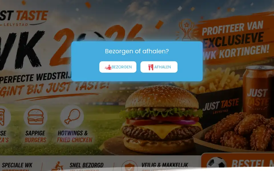 Screenshot of justtaste.nl