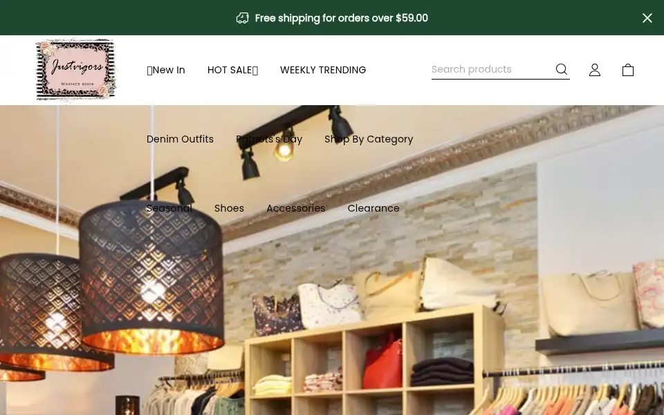 Screenshot of justvigors.com