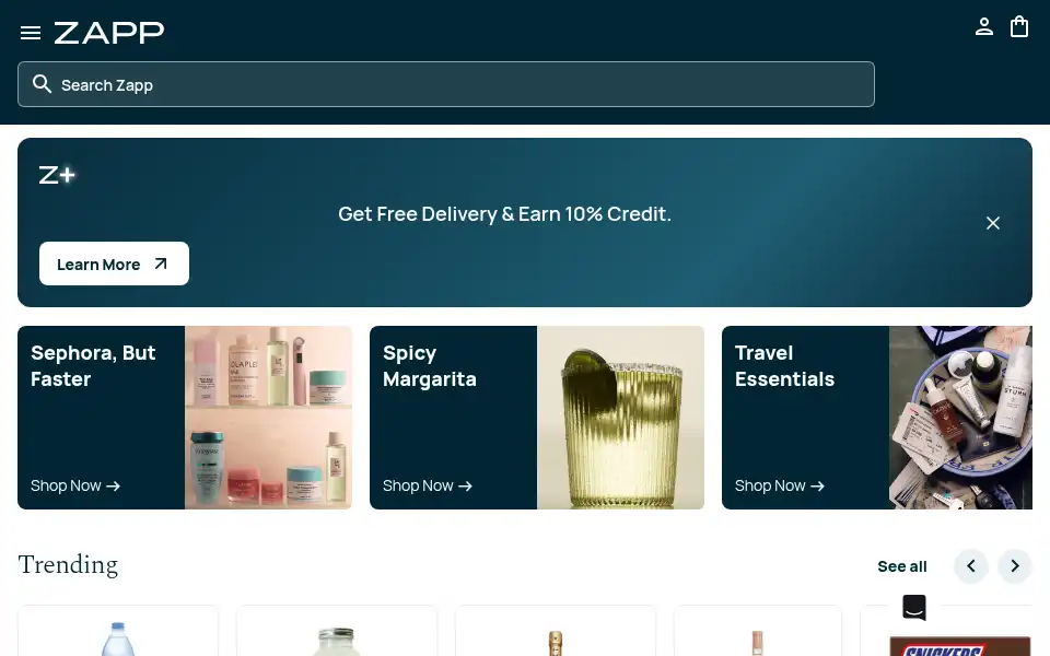 Screenshot of justzapp.com