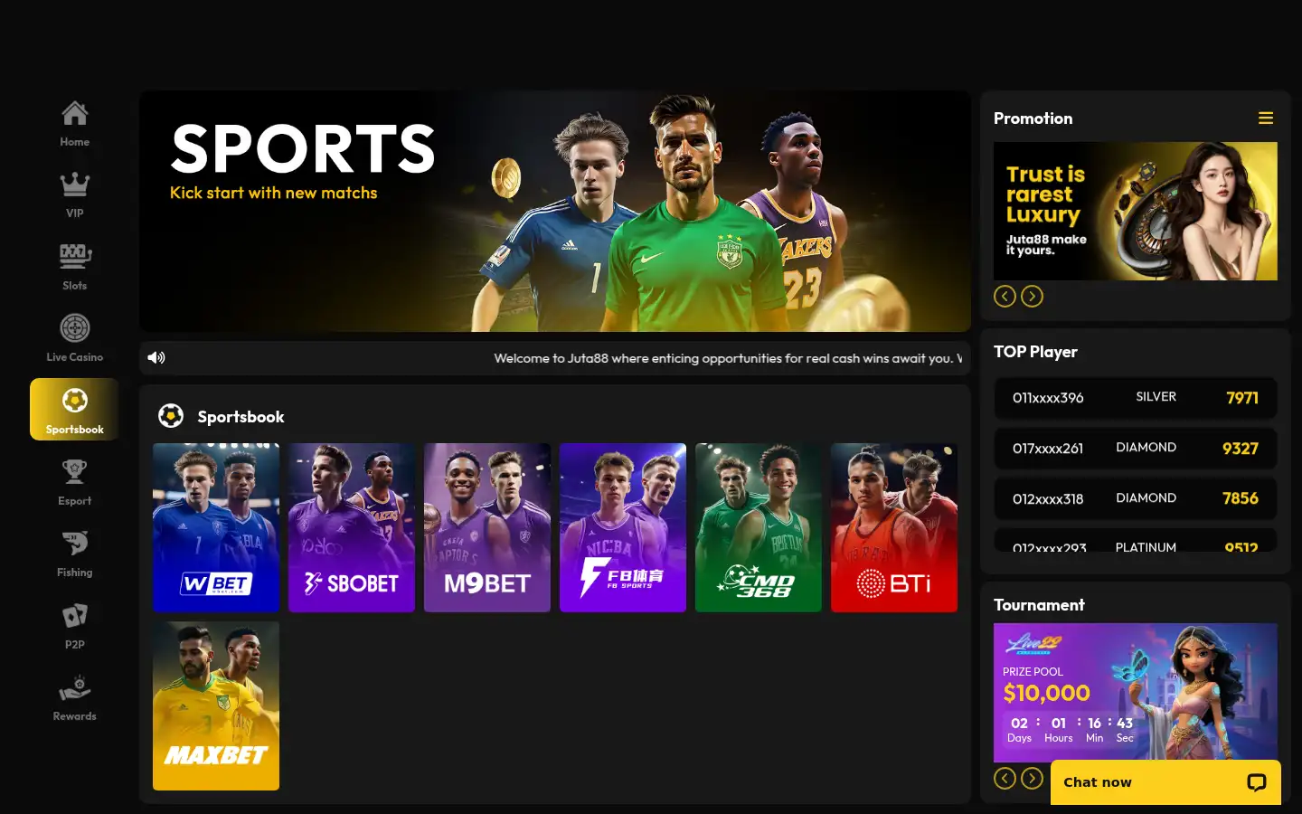 Screenshot of juta88.com
