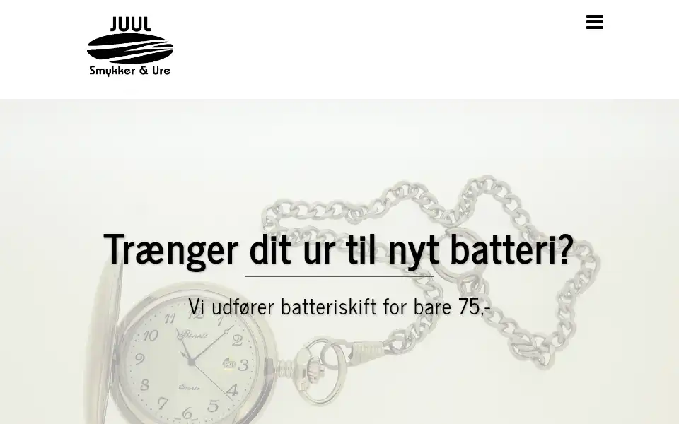 Screenshot of juul-smykker.dk