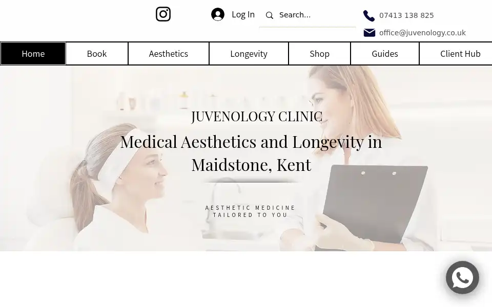 Screenshot of juvenologyclinic.co.uk
