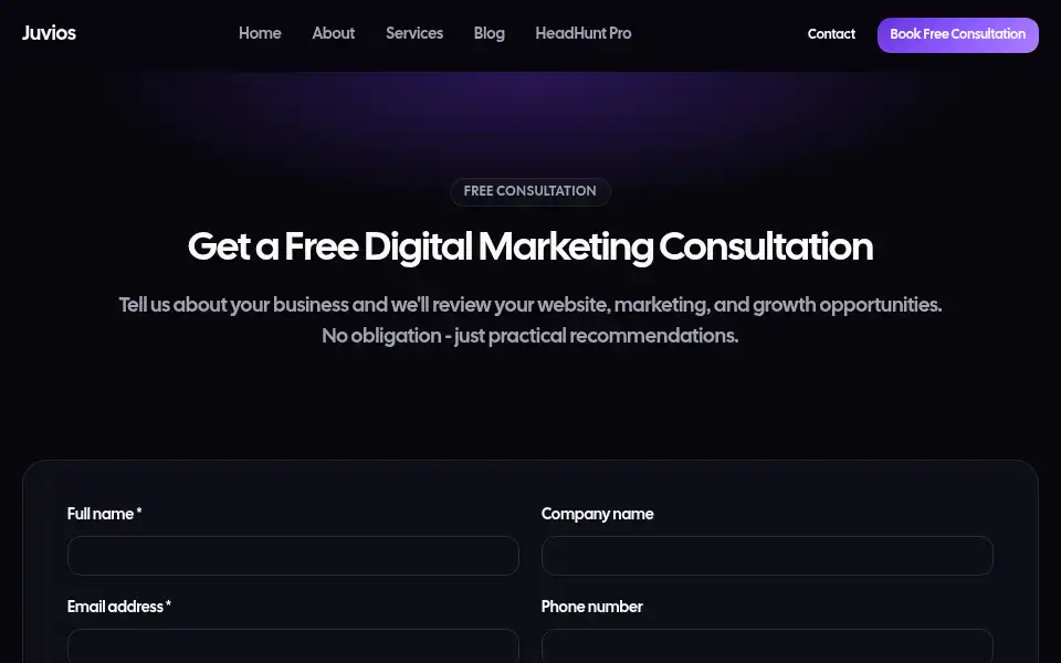 Screenshot of juvios.com