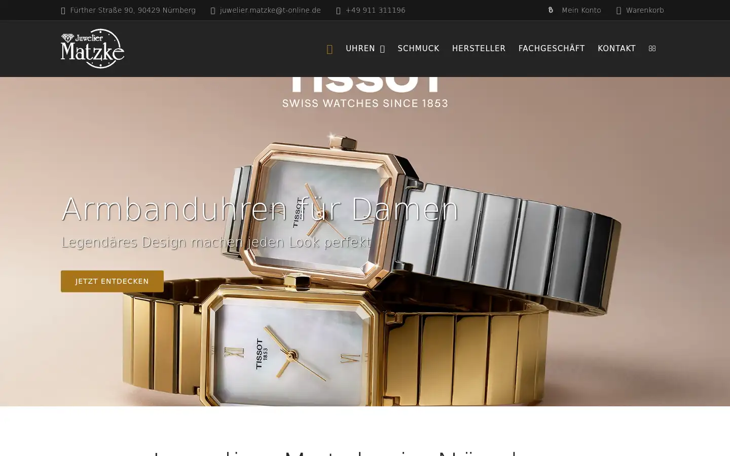 Screenshot of juwelier-matzke.de