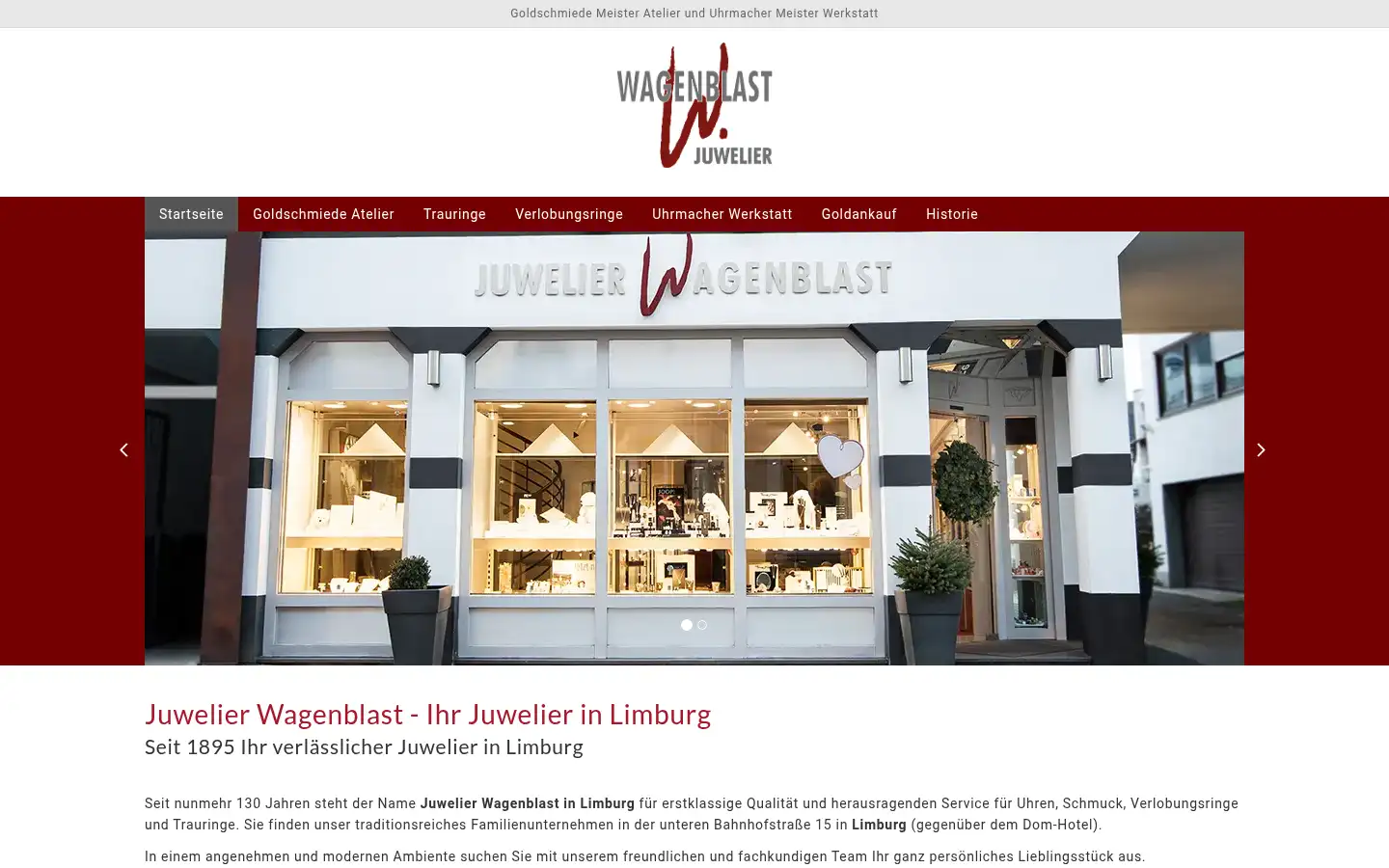 Screenshot of juwelier-wagenblast.de