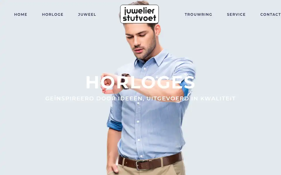 Screenshot of juwelierstutvoet.nl