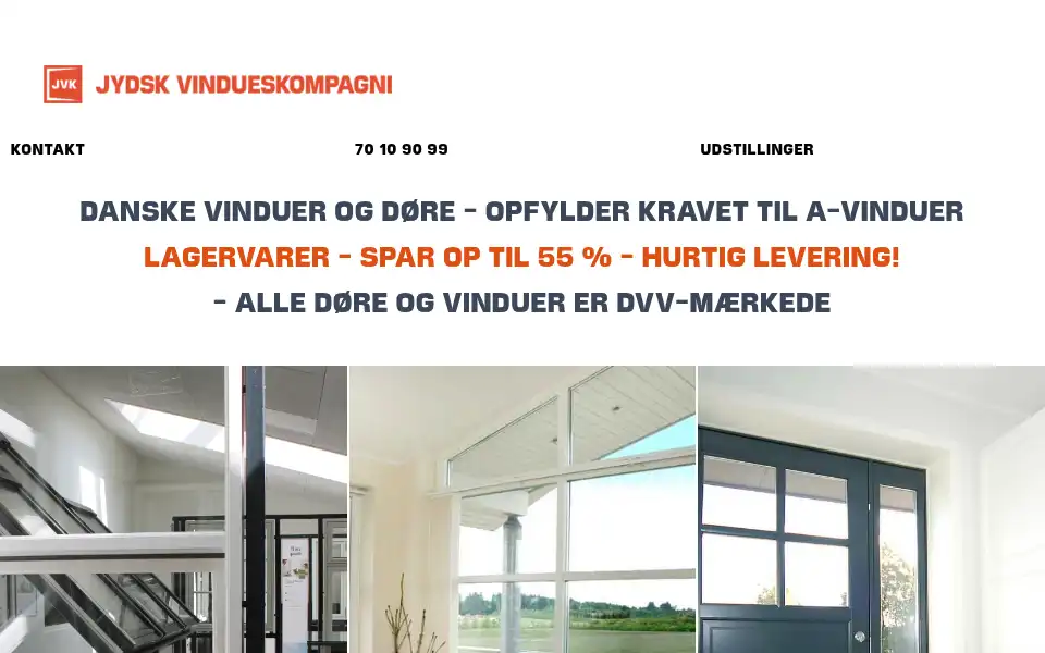 Screenshot of jvk.dk