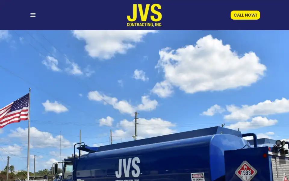Screenshot of jvscontracting.com