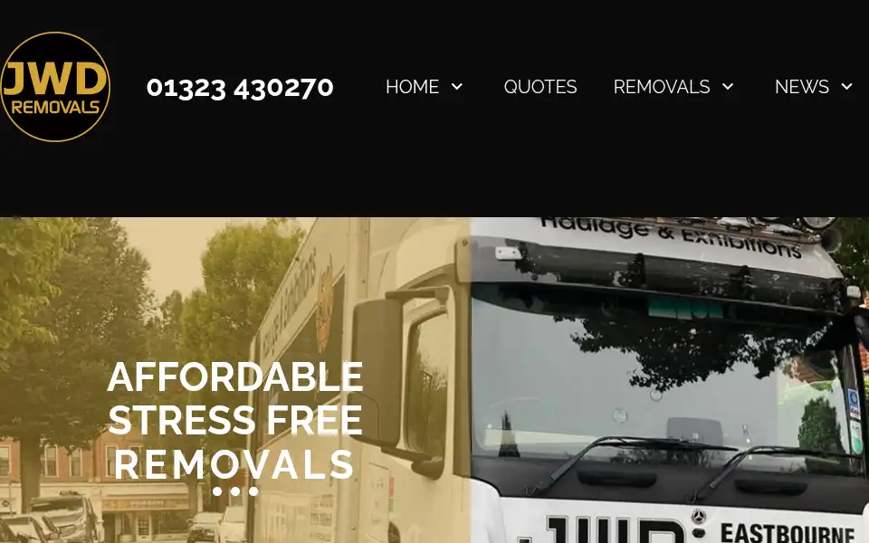Screenshot of jwdremovals.co.uk