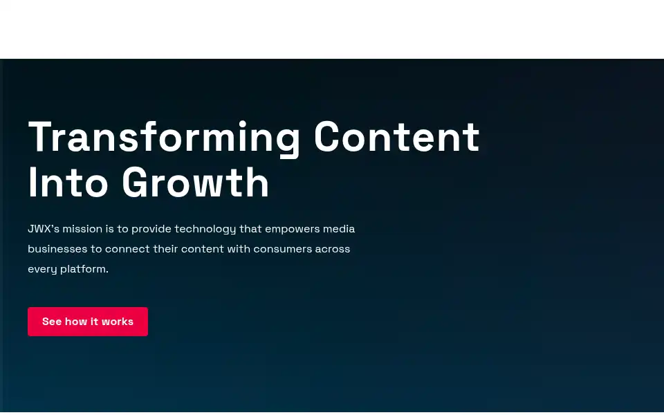 Screenshot of jwplayer.com