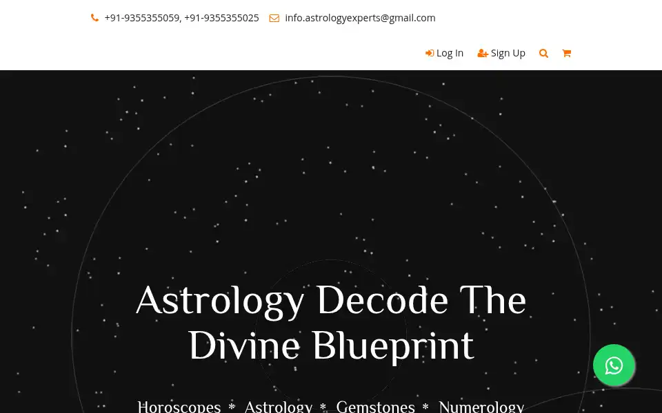 Screenshot of jyotishacharyadevrajji.com