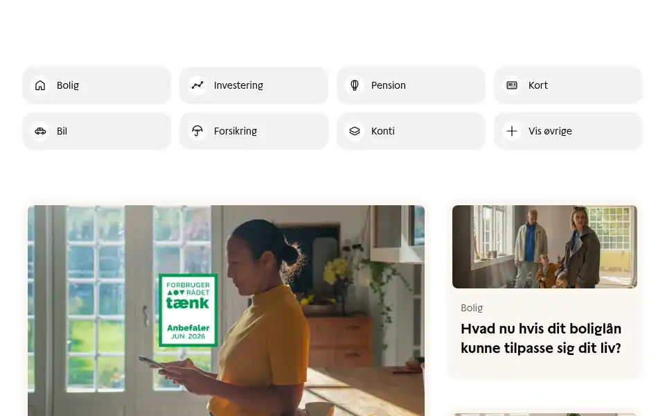 Screenshot of jyskbank.dk