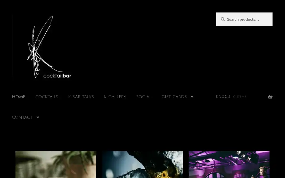 Screenshot of k-bar.dk