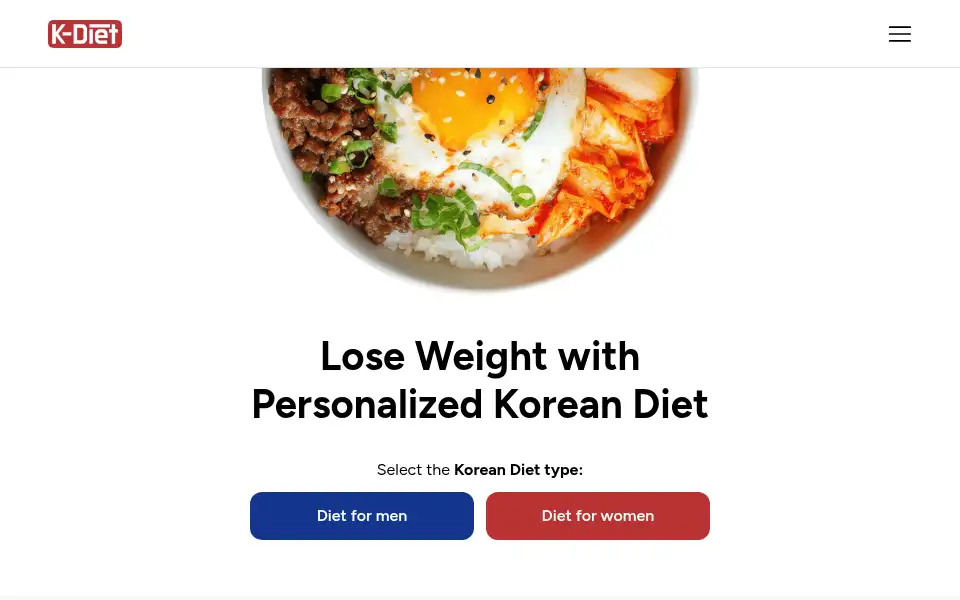Screenshot of k.diet