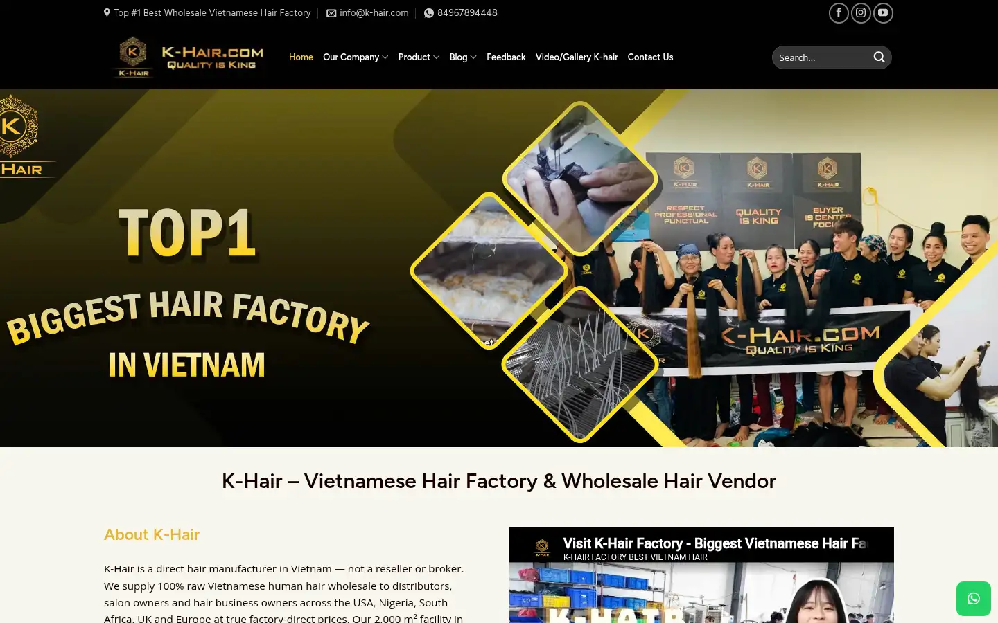 Screenshot of k-hair.com