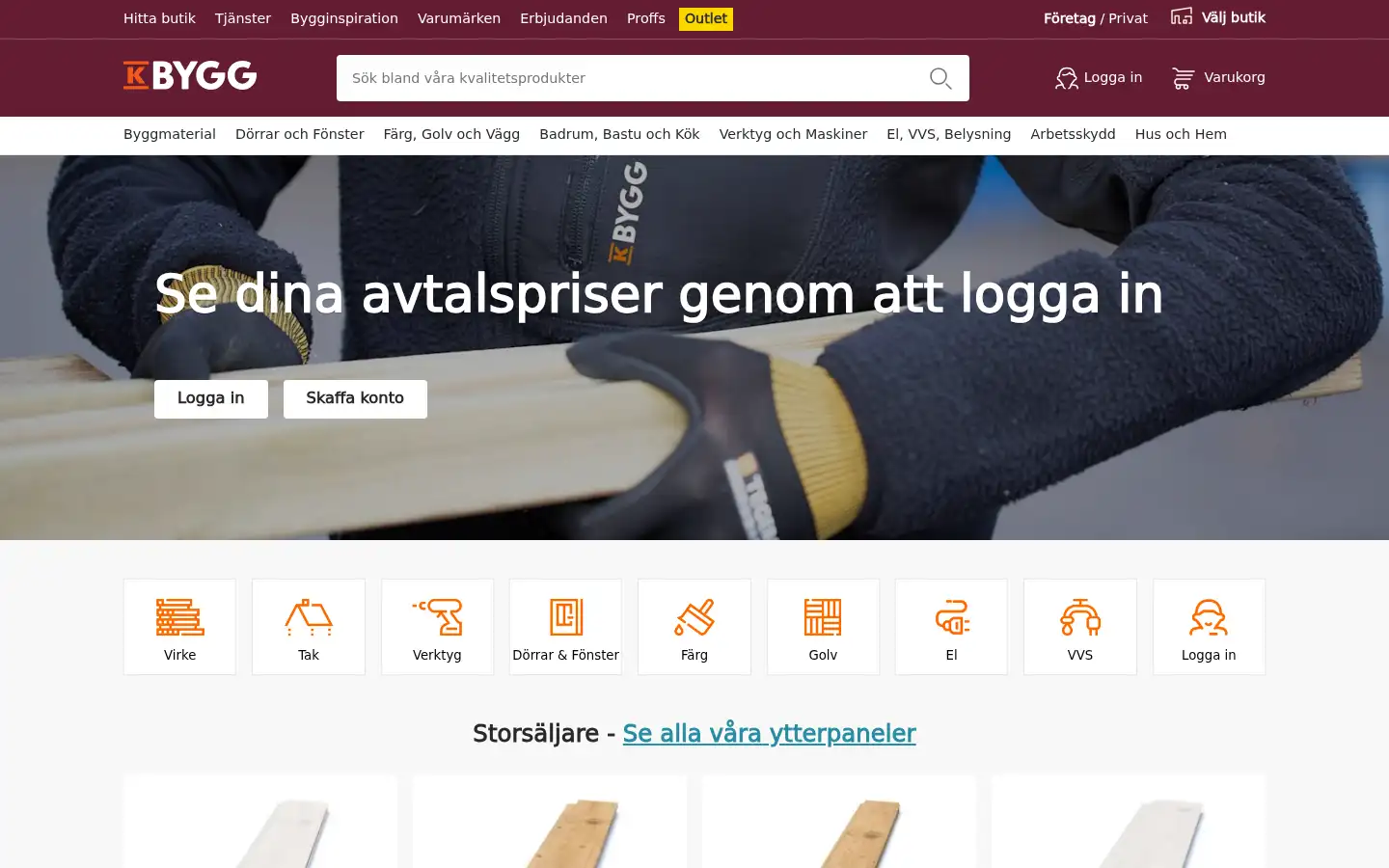 Screenshot of k-rauta.se