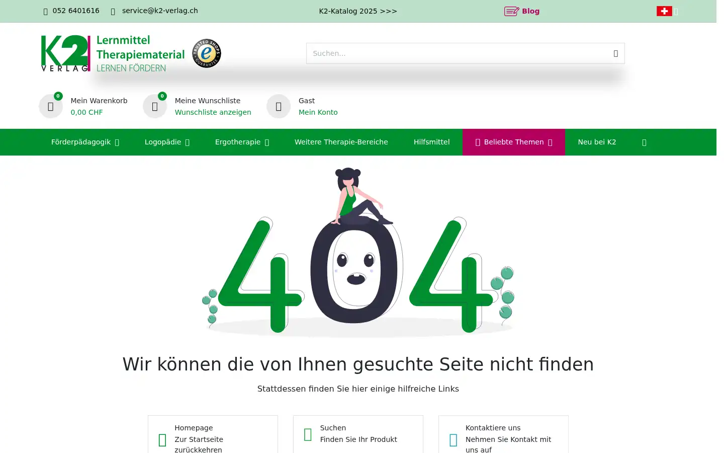 Screenshot of k2-verlag.ch