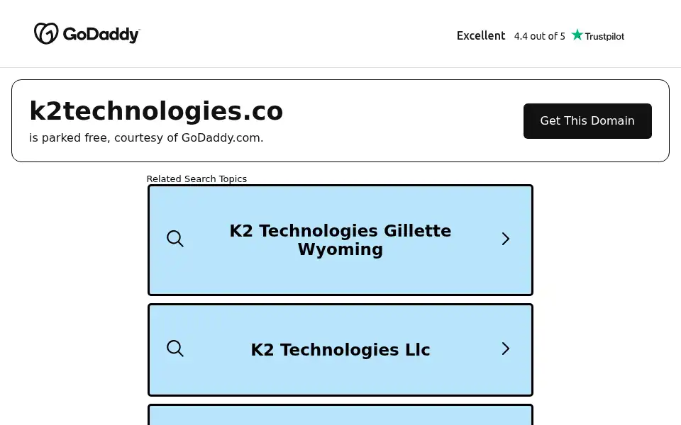 Screenshot of k2technologies.co