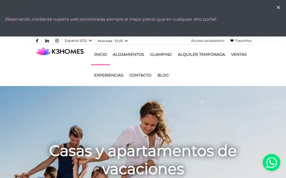 Screenshot of k3homes.com