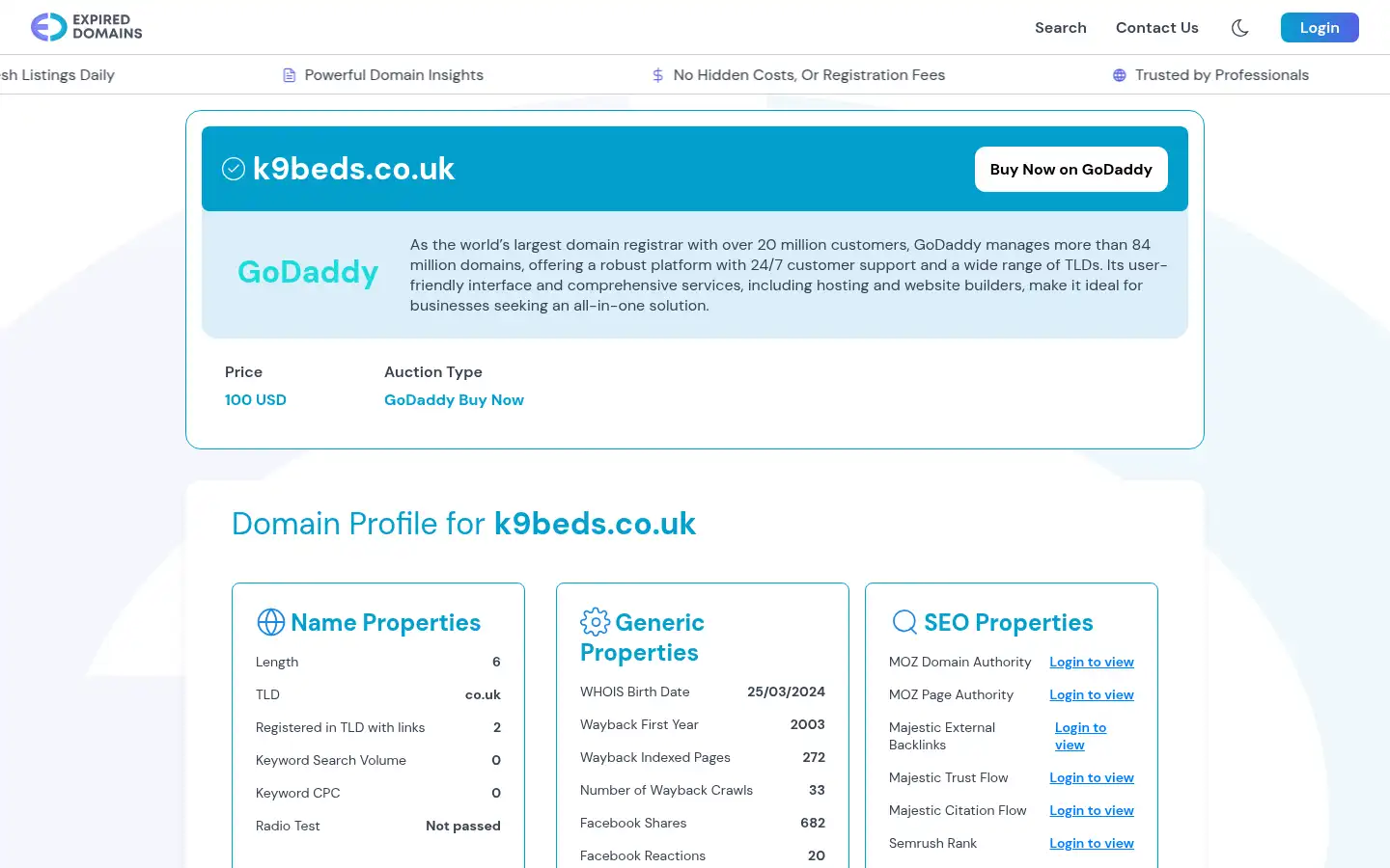 Screenshot of k9beds.co.uk