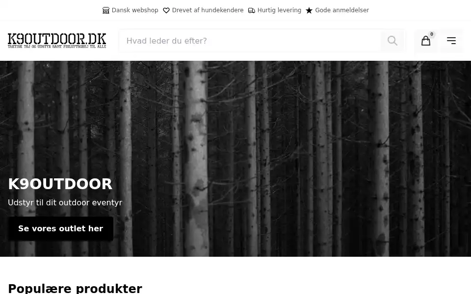 Screenshot of k9outdoor.dk