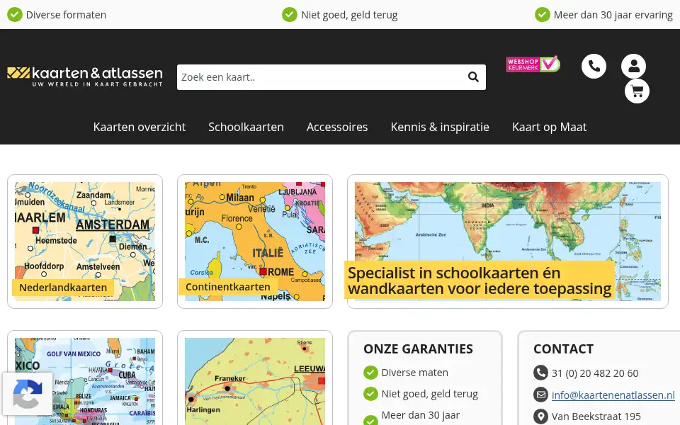 Screenshot of kaartenenatlassen.nl