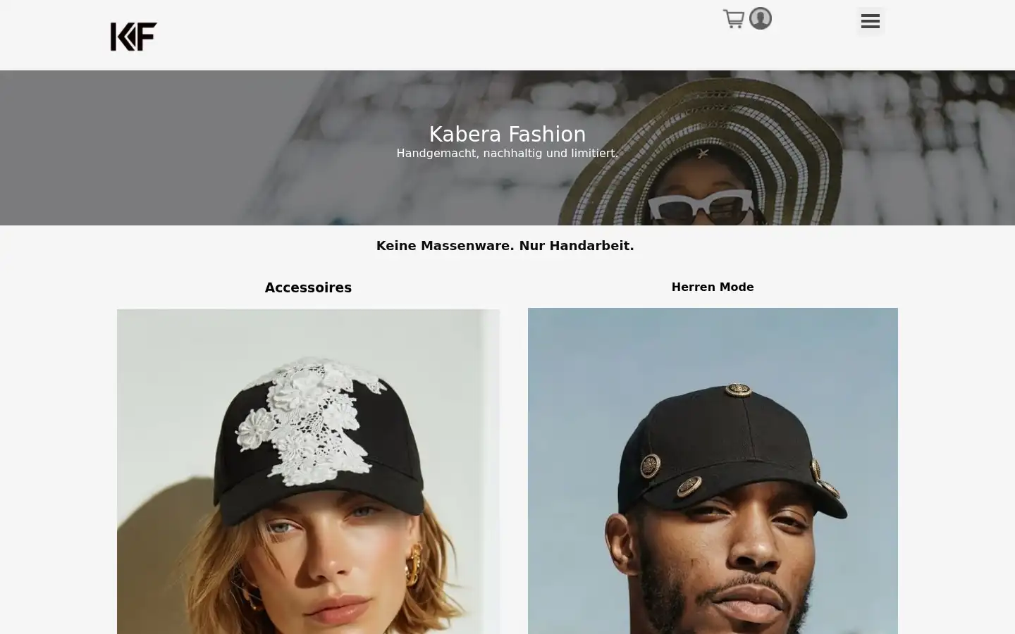 Screenshot of kaberafashion.com
