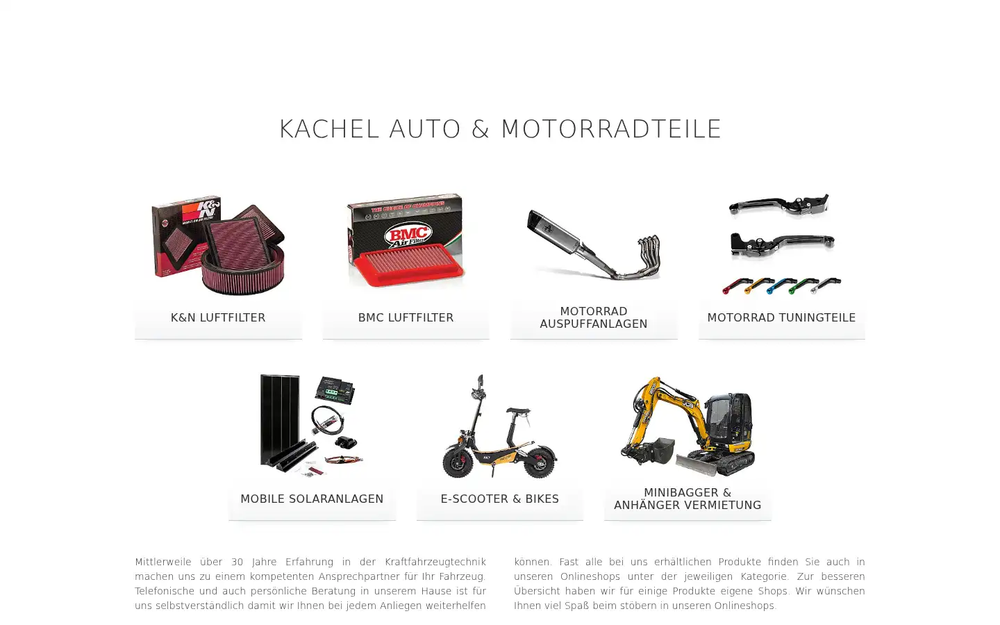 Screenshot of kachel-moto.de