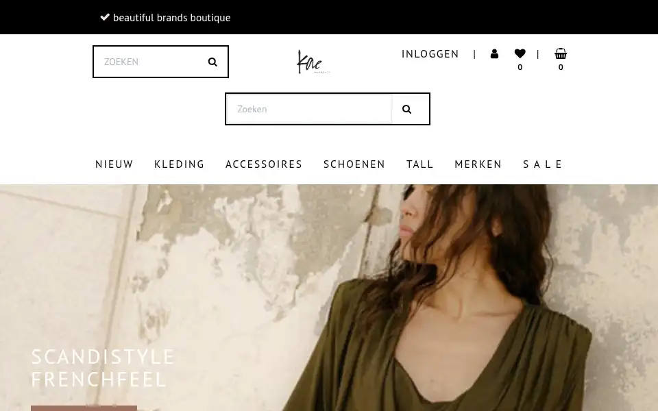 Screenshot of kaemode.nl