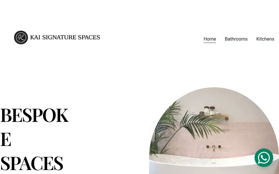 Screenshot of kaisignaturespaces.co.uk