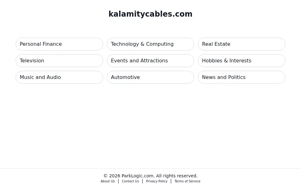 Screenshot of kalamitycables.com