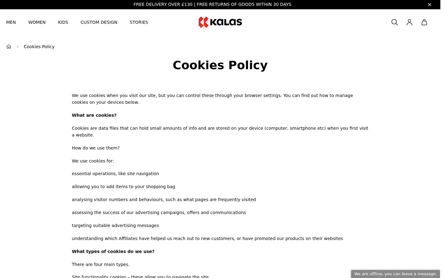 Screenshot of kalas.co.uk