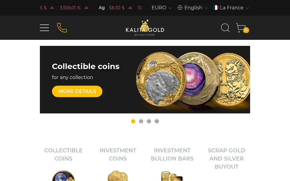 Screenshot of kalitagold.eu