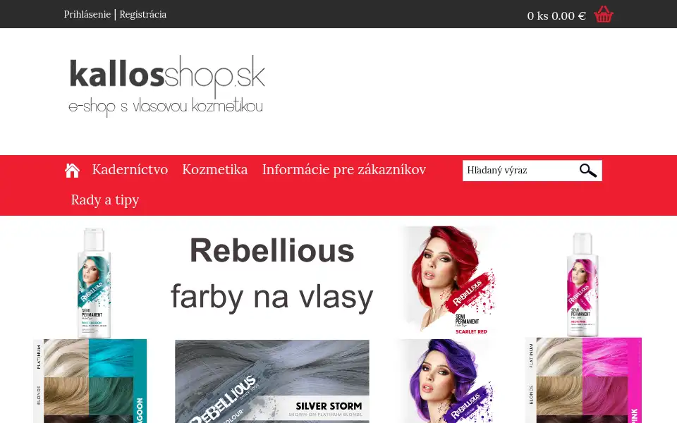 Screenshot of kallosshop.sk