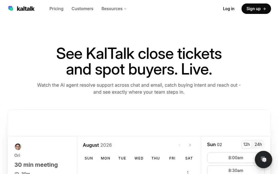 Screenshot of kaltalk.com