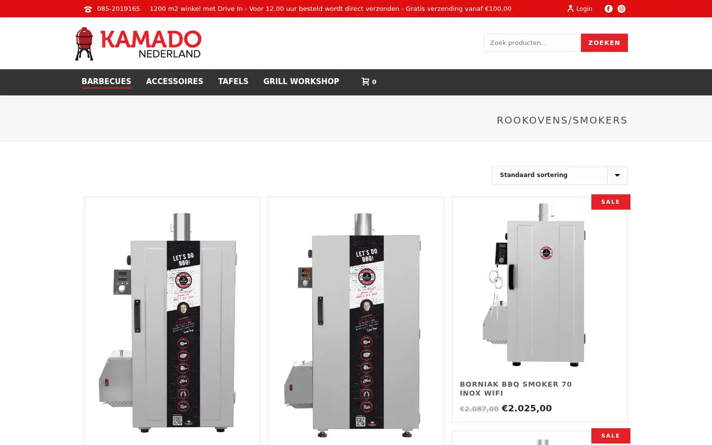 Screenshot of kamado-nederland.nl
