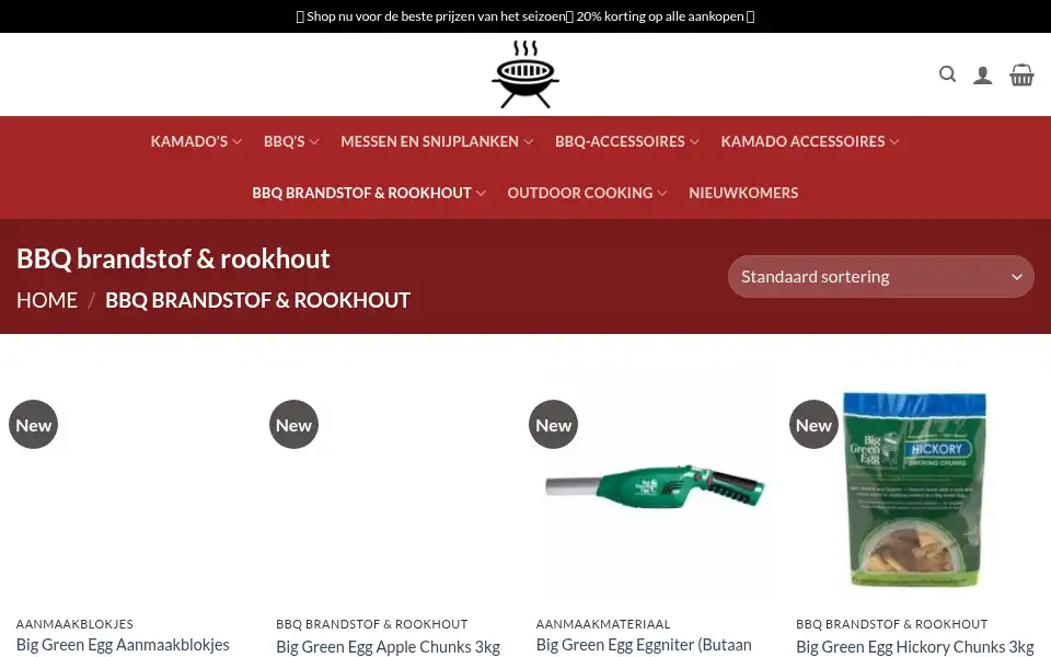 Screenshot of kamadonbbqshop.com