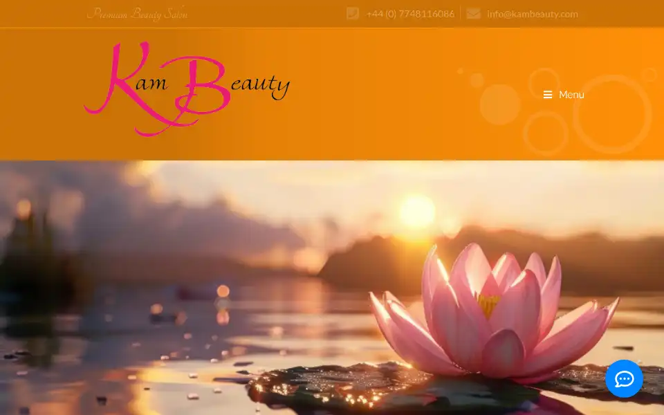 Screenshot of kambeauty.com