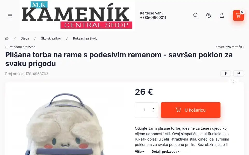 Screenshot of kamenik.hr