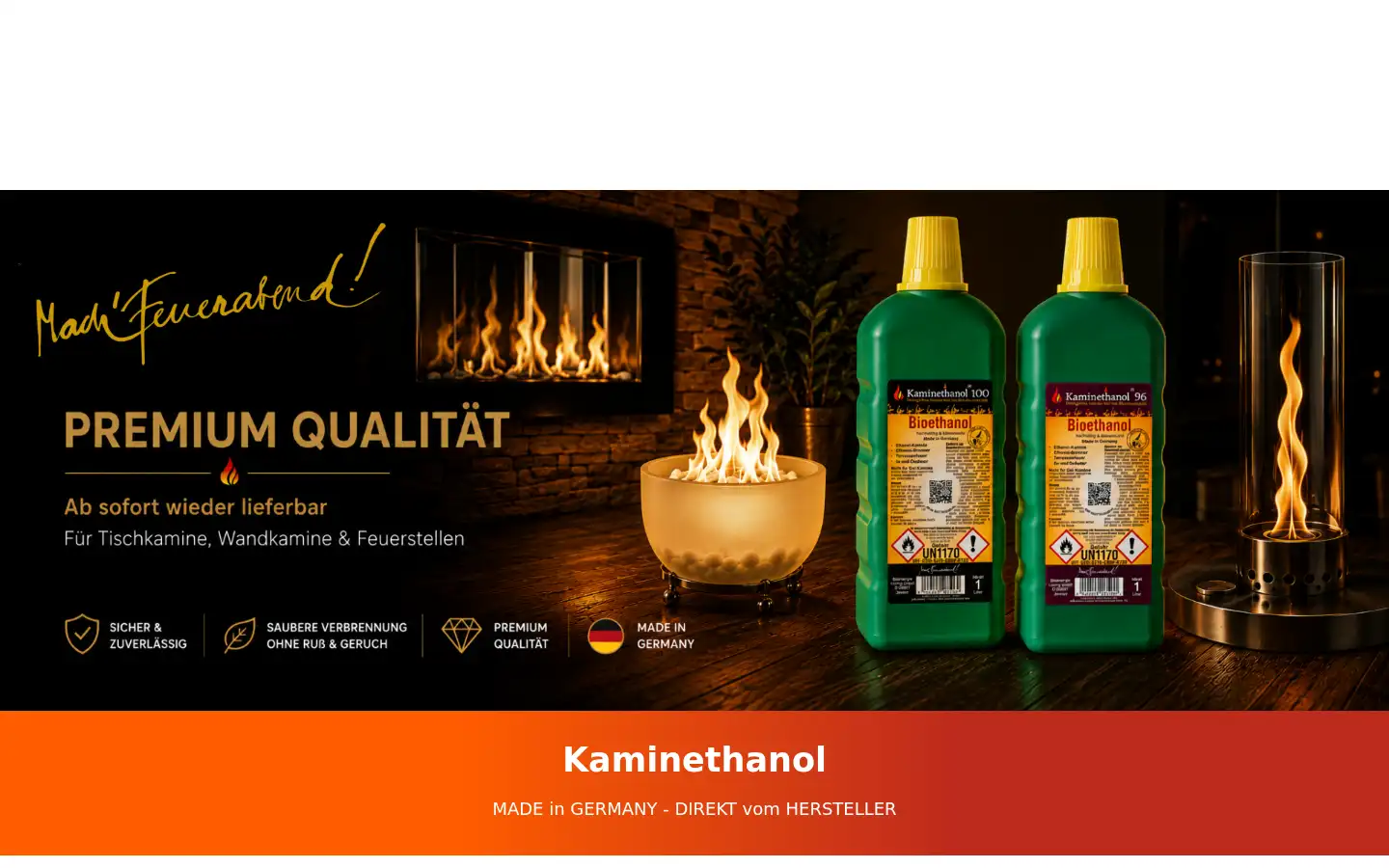 Screenshot of kaminethanol.com