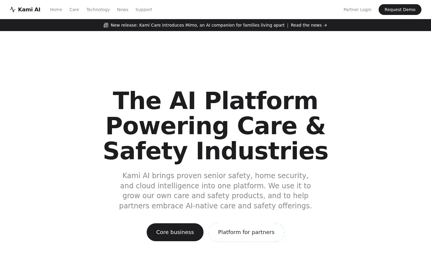 Screenshot of kamivision.com