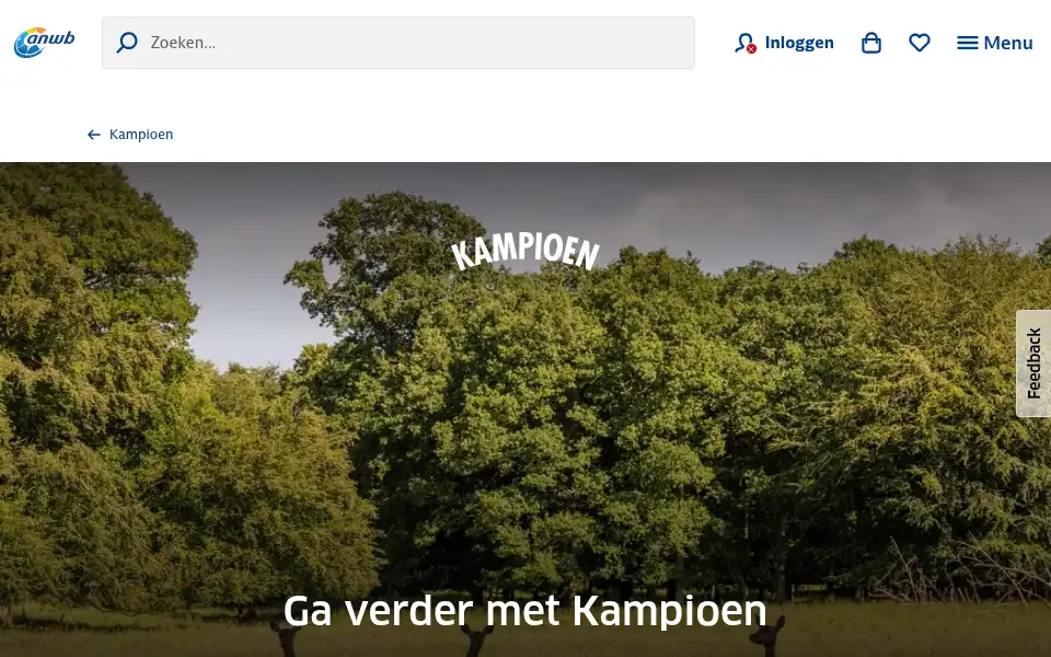Screenshot of kampioen.nl