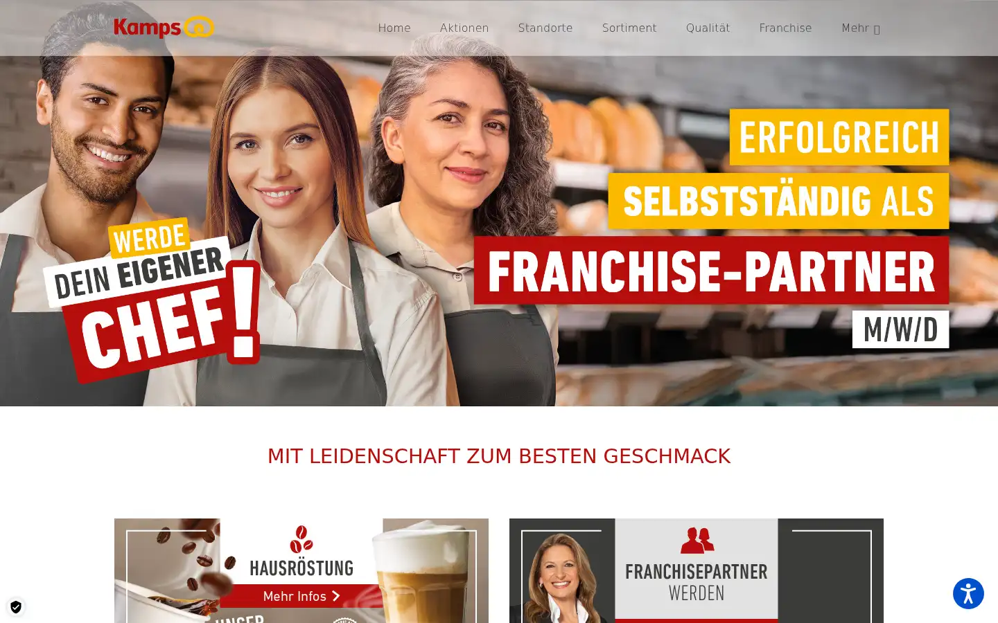 Screenshot of kamps.de