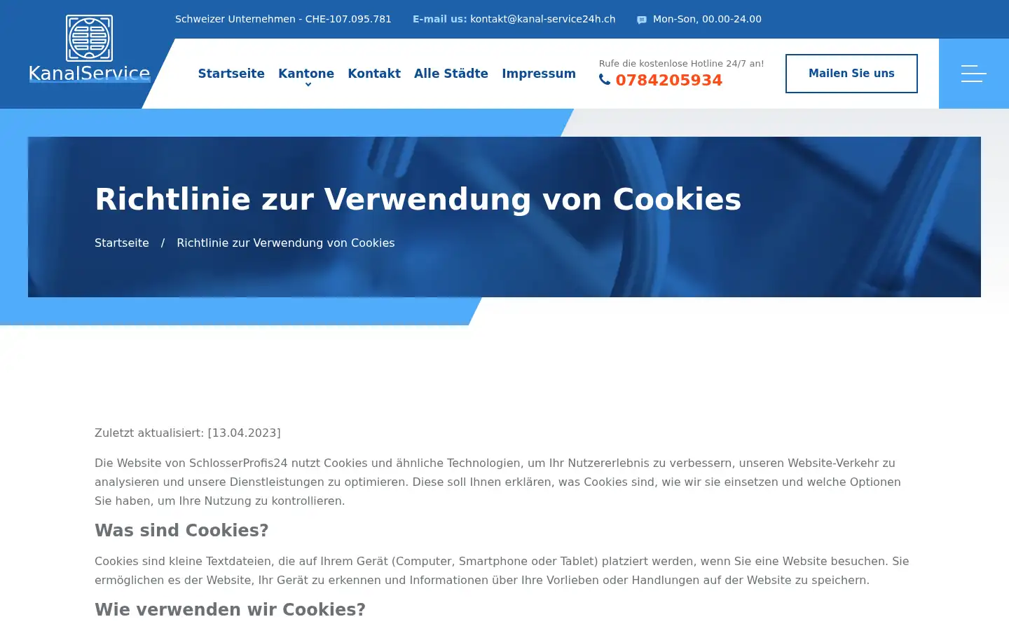 Screenshot of kanal-service24h.ch