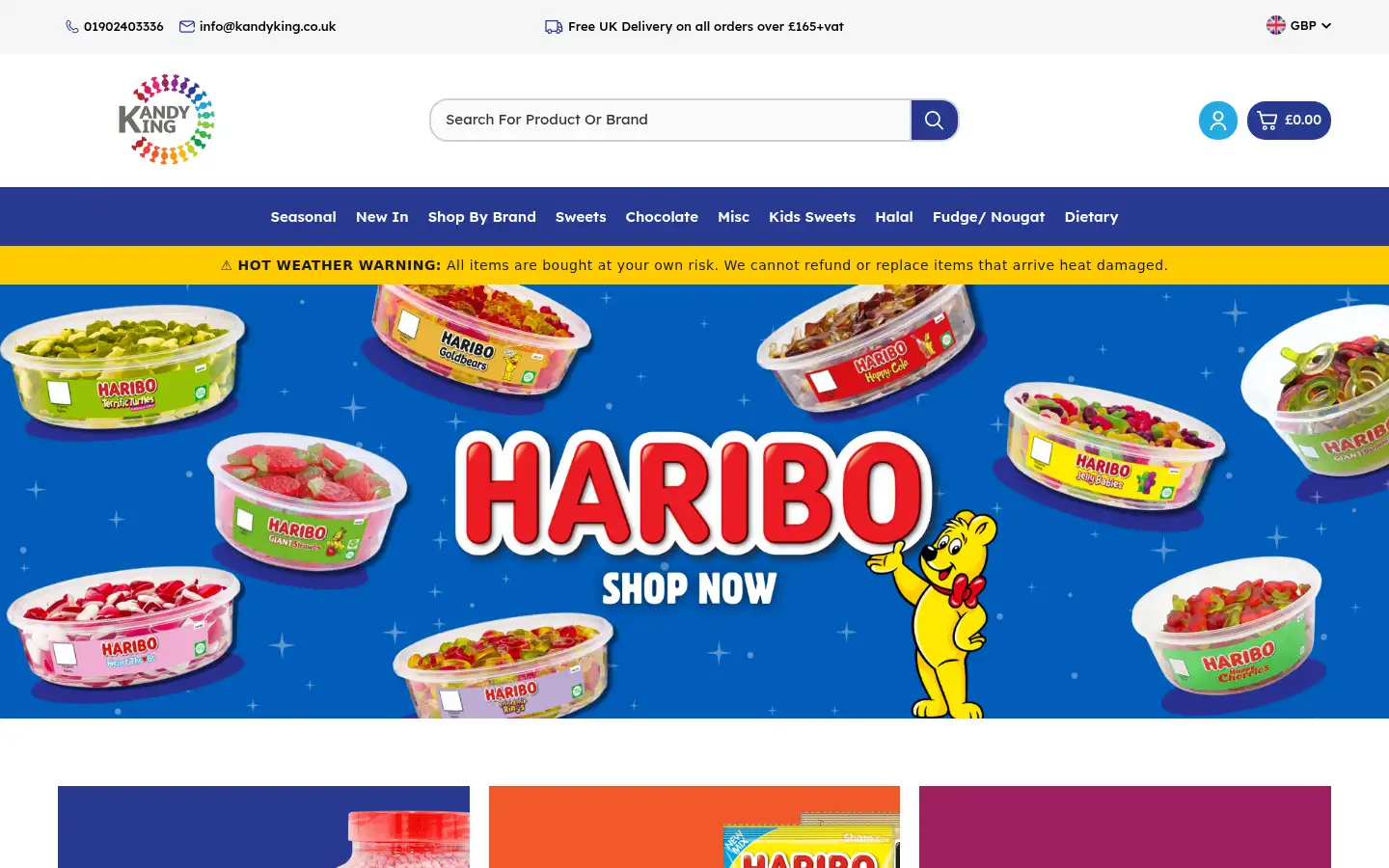 Screenshot of kandyking.co.uk