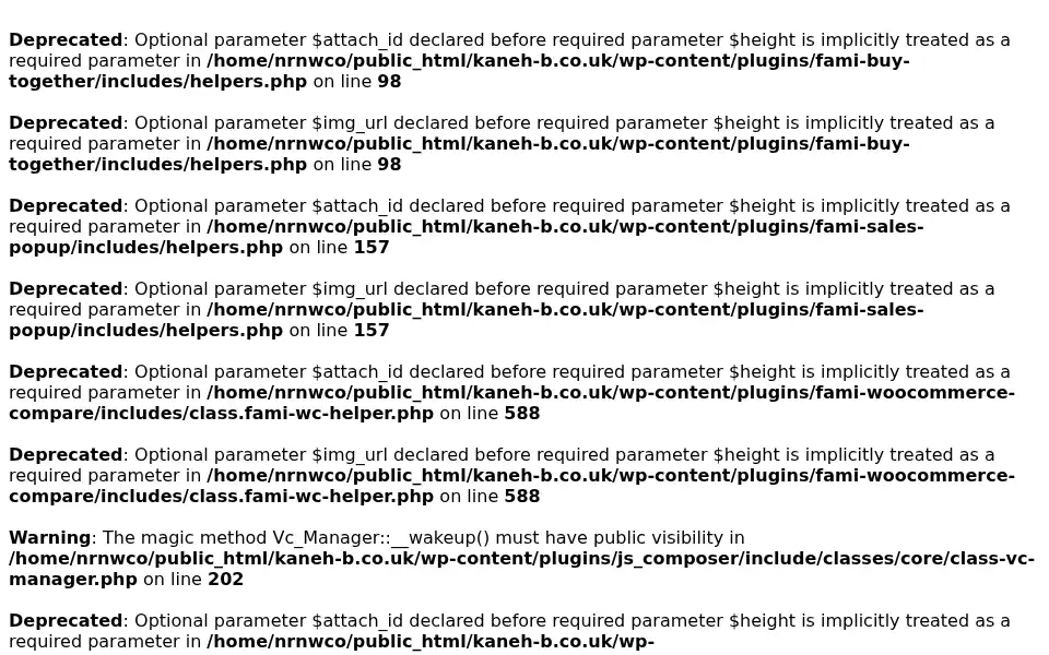 Screenshot of kaneh-b.co.uk
