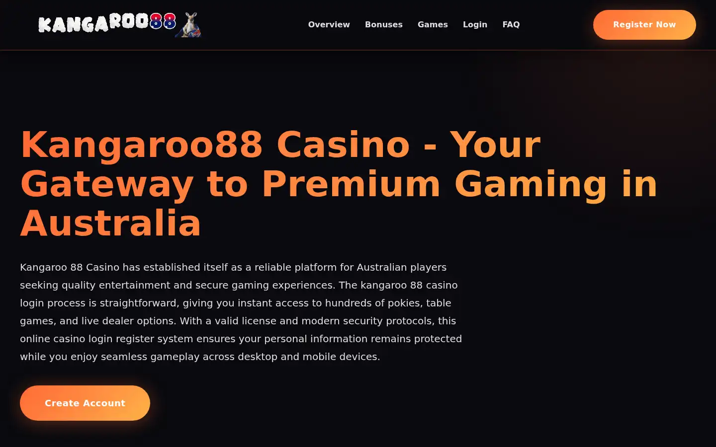 Screenshot of kangaroo8888.com
